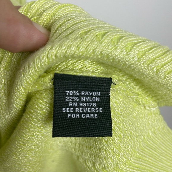 PREMISE like green rubber cardigan sweater S - Picture 6 of 6